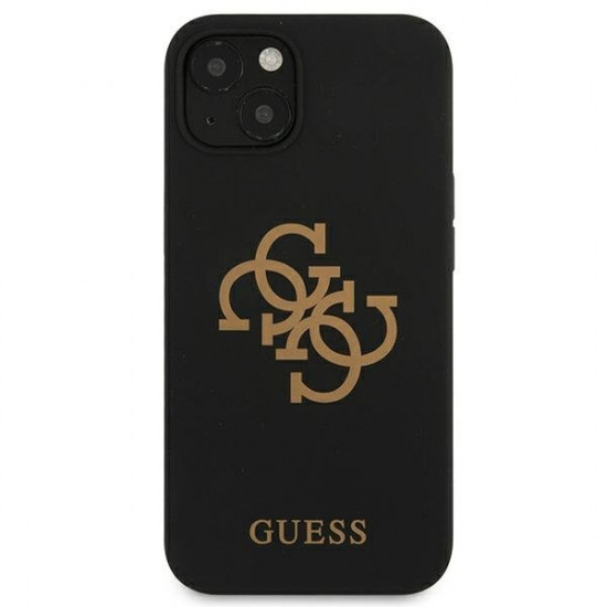 Guess GUHCP13SLS4GGBK iPhone 13 mini 5,4 &quot;black / black hard case Silicone 4G Logo