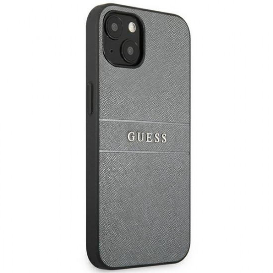 Guess GUHCP13SPSASBGR iPhone 13 mini 5.4 &quot;gray / gray Saffiano Strap