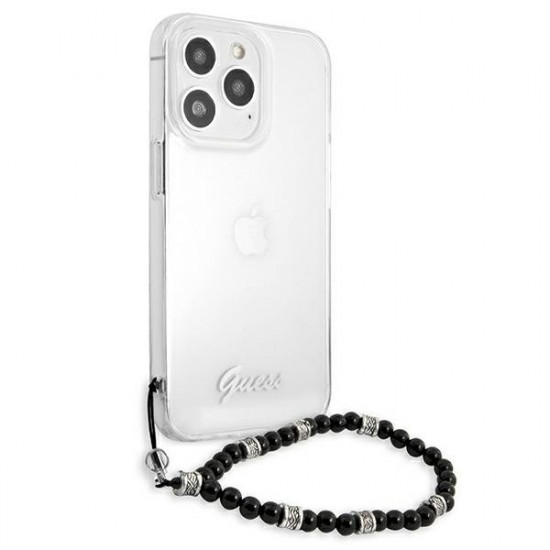 Guess GUHCP13XKPSBK iPhone 13 Pro Max 6.7 &quot;Transparent hardcase Black Pearl