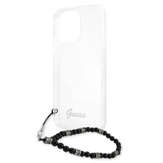 Guess GUHCP13XKPSBK iPhone 13 Pro Max 6.7 &quot;Transparent hardcase Black Pearl