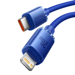 Baseus Crystal Shine Series Fast Charging Data Cable Type-C to iP 20W 1.2m Blue