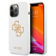 Guess GUHCP13LLS4GGWH iPhone 13 Pro / 13 6.1 &quot;white / white hard case Silicone 4G Logo