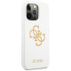Guess GUHCP13LLS4GGWH iPhone 13 Pro / 13 6.1 &quot;white / white hard case Silicone 4G Logo