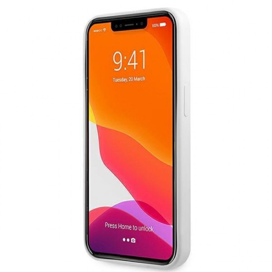 Guess GUHCP13LLS4GGWH iPhone 13 Pro / 13 6.1 &quot;white / white hard case Silicone 4G Logo