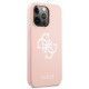 Guess GUHCP13LLS4GWPI iPhone 13 Pro / 13 6.1 &quot;pink / pink hard case Silicone 4G Logo