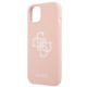 Guess GUHCP13SLS4GWPI iPhone 13 mini 5,4 &quot;pink / pink hard case Silicone 4G Logo