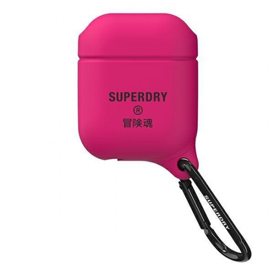 SuperDry AirPods Cover Waterproof pink / pink