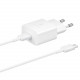 Samsung USB wall charger Type C 15W PD AFC + USB cable Type C white (EP-T1510XWEGEU) Samsung USB wall charger Type C 15W PD AFC + USB cable Type C white (EP-T1510XWEGEU)