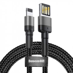 Baseus Lightning Cafule Cable (special edition) 1.5A 2m Gray + Black (CALKLF-HG1)