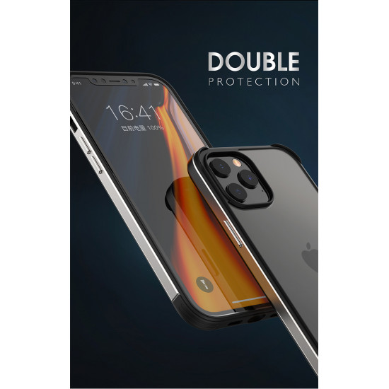 Bodycell Back Cover + Aluminium Bumper For IPHONE 12 Pro Max  Red
