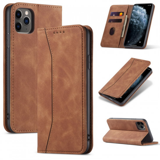 Bodycell Book Case Pu Leather Huawei Honor 50 Lite Brown Bodycell Book Case Pu Leather Huawei Honor 50 Lite Brown