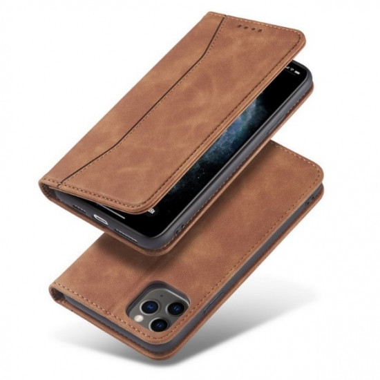 Bodycell Book Case Pu Leather iPhone 11 Pro Brown