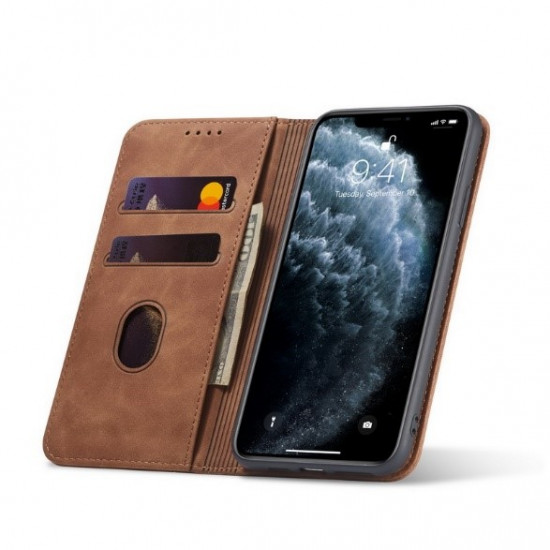Bodycell Book Case Pu Leather iPhone 11 Pro Brown