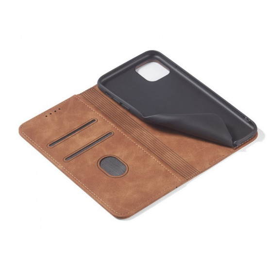 Bodycell Book Case Pu Leather iPhone 12 Pro Max Brown