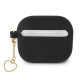 Guess GUA3LSCHSK AirPods 3 cover black / black Silicone Charm Collection Guess GUA3LSCHSK AirPods 3 cover black / black Silicone Charm Collection