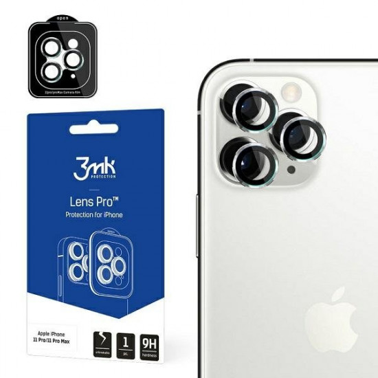 3MK Lens Protection Pro iPhone 11 Pro / 11 Pro Max Camera lens protection with mounting frame 1 pc.