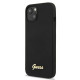 Guess GUHMP13MLSLMGBK iPhone 13 6.1 &quot;black / black hardcase Silicone Script Gold Logo