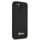 Guess GUHMP13MLSLMGBK iPhone 13 6.1 &quot;black / black hardcase Silicone Script Gold Logo