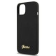 Guess GUHMP13MLSLMGBK iPhone 13 6.1 &quot;black / black hardcase Silicone Script Gold Logo