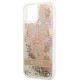 Guess GUHCP13SLFLSD iPhone 13 mini 5.4 &quot;gold / gold hardcase Paisley Liquid Glitter