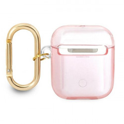 Guess GUA2HHTSP AirPods cover pink / pink Strap Collection Guess GUA2HHTSP AirPods cover pink / pink Strap Collection