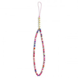 Guess pendant GUSTGMPP Phone Strap multicolored pink Heishi Beads