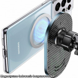 USAMS Wireless Charger Car Mount Magnetic Car Wireless Charging 15W Air Vent grey CD170DZ01 (US-CD170) USAMS Wireless Charger Car Mount Magnetic Car Wireless Charging 15W Air Vent grey CD170DZ01 (US-CD170)