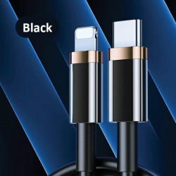 USAMS Cable U63 USB-C - Lightning 1,2m 20W PD Fast Charge black SJ484USB01 (US-SJ484) USAMS Cable U63 USB-C - Lightning 1,2m 20W PD Fast Charge black SJ484USB01 (US-SJ484)