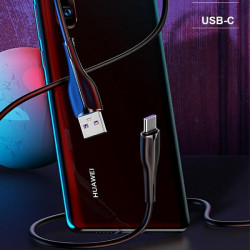 USAMS Cable U38 USB-C 5A Fast Charge for OPPO/HUAWEI 1m black SJ376USB01 (US-SJ376)