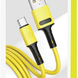 USAMS Cable U52 USB-C 2A Fast Charge 1m yellow SJ436USB03 (US-SJ436)