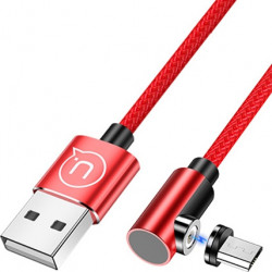 USAMS Magnetic Angle Cable U54 1m microUSB red SJ446USB02 (US-SJ446)
