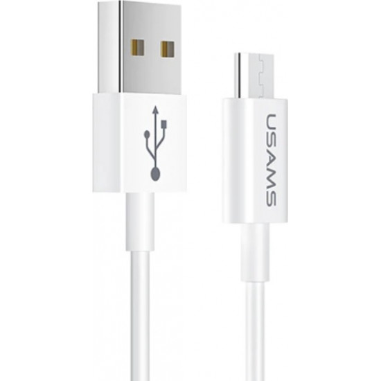 USAMS Cable U23 microUSB 2A Fast Charge 1m white SJ284USB01 (US-SJ284)