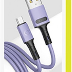 USAMS Cable U52 microUSB 2A Fast Charge 1m purple SJ435USB04 (US-SJ435)