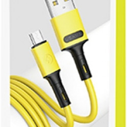 USAMS Cable U52 microUSB 2A Fast Charge 1m yellow SJ435USB03 (US-SJ435)