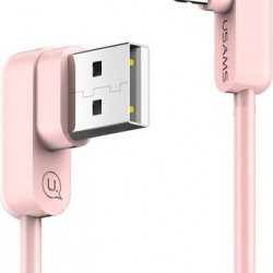 USAMS Angle Cable U-flow Lightning 1,2m 2A pink IPUSBCY03 (US-SJ165)
