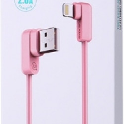 USAMS Angle Cable U-flow Lightning 1,2m 2A pink IPUSBCY03 (US-SJ165)