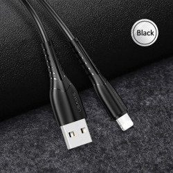 USAMS Cable U35 Lightning 2A Fast Charge 1m black SJ364USB01 (US-SJ364)