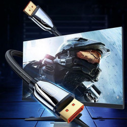 USAMS Cable DisplayPort - DisplayPort 1.4 HD U75 3.0m black 8K HD SJ533DP01 (US-SJ533)