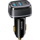 USAMS Car Charger 2xUSB+1xUSB-C C24 80W Fast Charge black CC126TC01 (US-CC126)