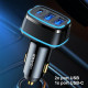 USAMS Car Charger 2xUSB+1xUSB-C C24 80W Fast Charge black CC126TC01 (US-CC126)