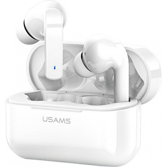 USAMS Earphones Bluetooth 5.0 TWS LY series ANC white BHULY06