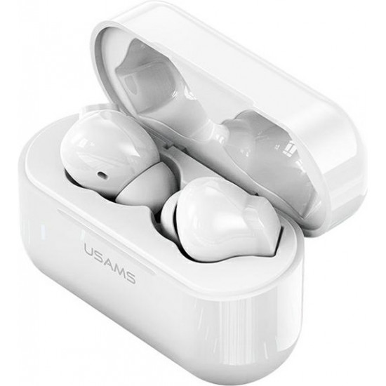 USAMS Earphones Bluetooth 5.0 TWS LY series ANC white BHULY06