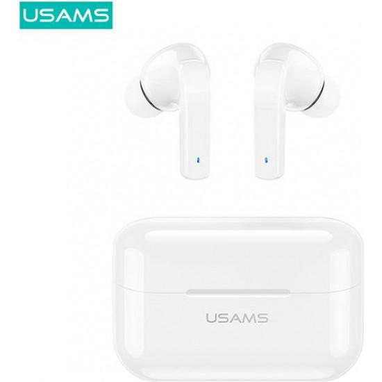 USAMS Earphones Bluetooth 5.0 TWS LY series ANC white BHULY06