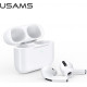 USAMS Earphones Bluetooth 5.0 TWS Emall Series white BHUYM01 (US-YM001)