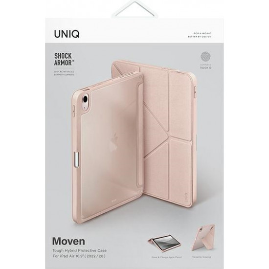 UNIQ Moven Apple iPad Air 10.9 2020/2022 (4, 5 gen) Antimicrobial blush pink