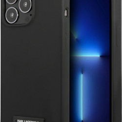 Karl Lagerfeld KLHCP13XSLMP1K Apple iPhone 13 Pro Max hardcase black Silicone Plaque