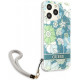 Guess GUHCP13XHFLSN Apple iPhone 13 Pro Max green hardcase Flower Strap