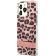 Guess GUHCP13XHSLEOP Apple iPhone 13 Pro Max pink hardcase Leopard