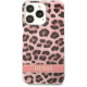 Guess GUHCP13XHSLEOP Apple iPhone 13 Pro Max pink hardcase Leopard