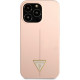 Guess GUHCP13LSLTGP Apple iPhone 13 Pro pink hardcase Silicone Triangle